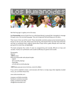 Not that long ago in a galaxy not so far away: Los Humanoides