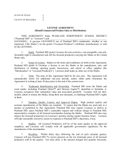 Trademarks / Copyright License Agreement