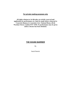 the sound barrier