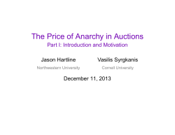 The Price of Anarchy in Auctions