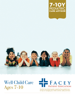 Pediatric Care Advisor - 7 to 10 years