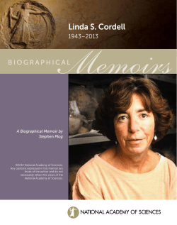 Linda S. Cordell - National Academy of Sciences