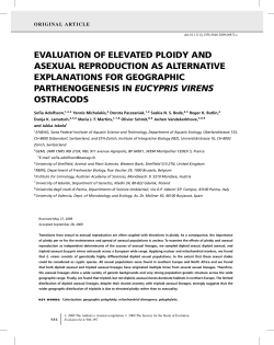 evaluation of elevated ploidy and asexual reproduction as