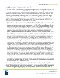 Long Term Care - Mommy in Law and Me