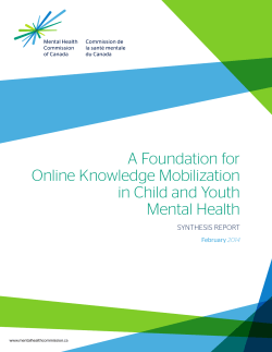 A Foundation for Online Knowledge Mobilization in Child and Youth