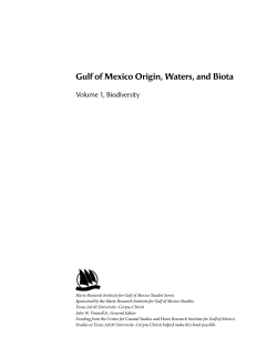 Gulf of Mexico Origin, Waters, and Biota