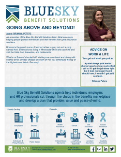 Brianna Peters Spotlight - Blue Sky Benefit Solutions