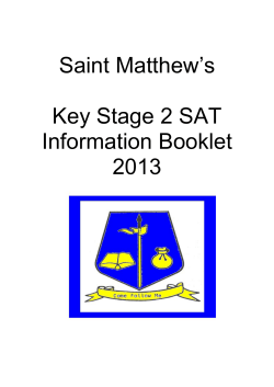 ST MATTHEW`S CATHOLIC PRIMARY SCHOOL