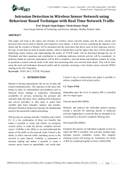 IJSRSET Paper Word Template in A4 Page Size