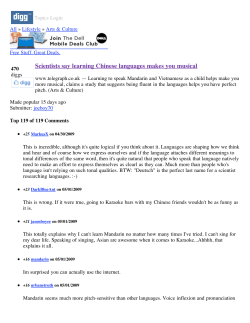 Digg - Scientists say learning Chinese languages