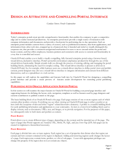 design an attractive and compelling portal interface