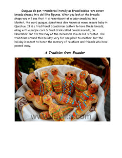 A Tradition from Ecuador