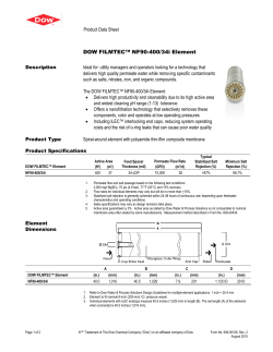 Product Name - The DOW Chemical Company