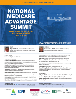 1:30 pm - National Medicare Advantage Summit