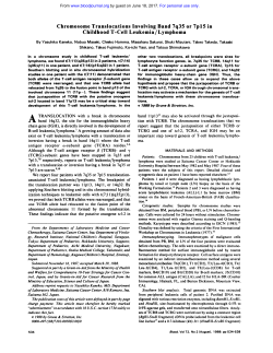 Chromosome Translocations Involving Band 7q35