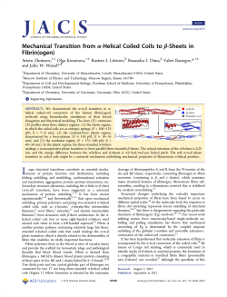 Mechanical Transition from &alpha;-Helical Coiled Coils to &beta;
