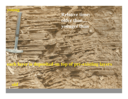 each layer is deposited on top of pre