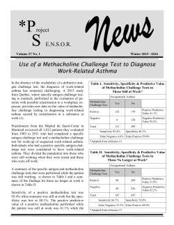 Use of a Methacholine Challenge Test to Diagnose