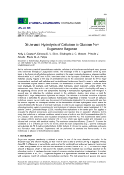Dilute-acid Hydrolysis of Cellulose to Glucose from