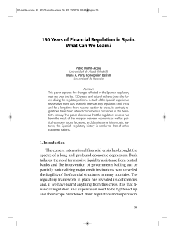 150 Years of Financial Regulation in Spain. What Can We