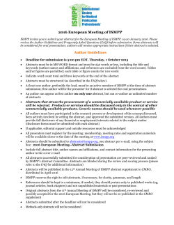 2016 European Meeting of ISMPP