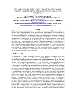 DEFLAGRATION-TO-DETONATION TRANSITION IN HYDROGEN