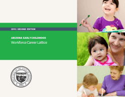 Arizona Early Childhood Workforce Career Lattice