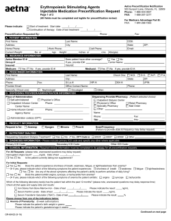 Erythropoiesis Stimulating Agents Injectable Medication