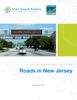 Roads in New Jersey - Smart Growth America