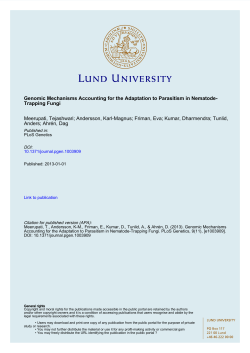 Genomic Mechanisms Accounting for the