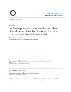 An Investigation of Associations Between Heart Rate Measures of