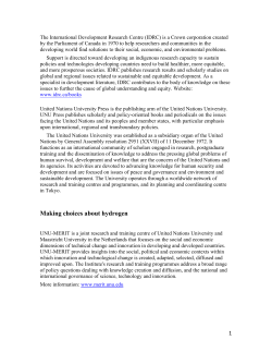 Making choices about hydrogen