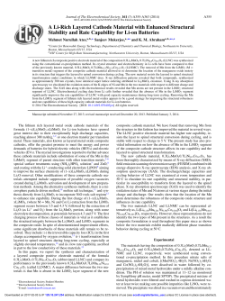 A Li-Rich Layered Cathode Material with Enhanced Structural
