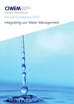 CIWEM Conference Agenda