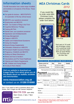 MEA Christmas Cards Information sheets