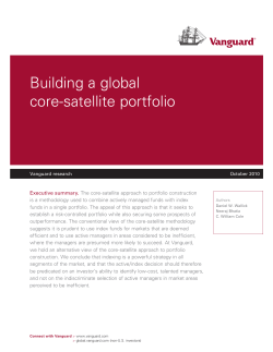 Building a global core-satellite portfolio