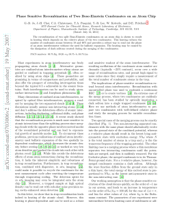 Phase Sensitive Recombination of Two Bose