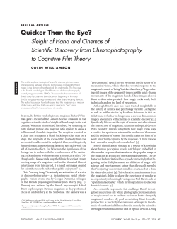 Quicker Than the Eye?