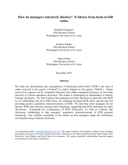How do managers selectively disclose? Evidence from book-to