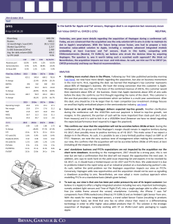 TMT In the battle for Apple and ToF sensors, Heptagon deal is an