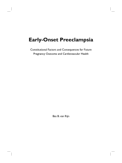 Early-Onset Preeclampsia - Utrecht University Repository