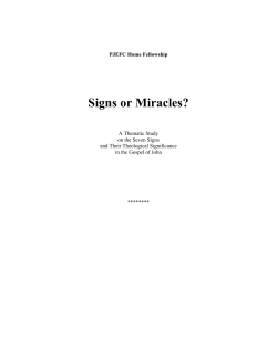 Signs or Miracles?
