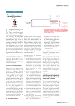 New ruling on scope of extended patent right