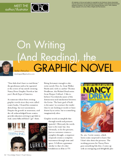 On Writing (And Reading), the Graphic Novel