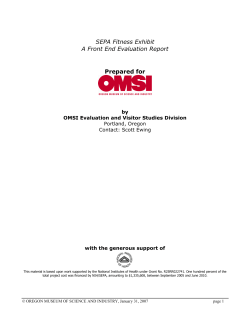 SEPA Fitness Front-end Report FINAL