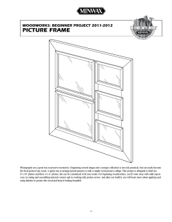 Beginner Project: Picture Frame