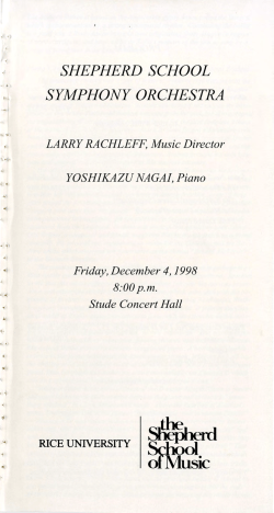 Of Music - Rice Scholarship Home
