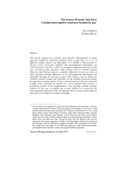 Journal of Portuguese Linguistics