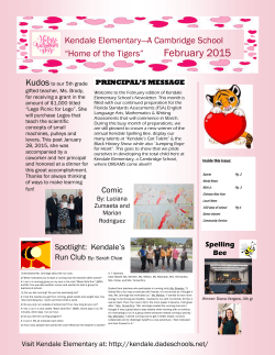Kendale Elementary&mdash;A Cambridge School &ldquo;Home of the Tigers