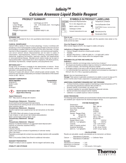 Infinity Calcium Arsenazo Liquid Stable Reagent